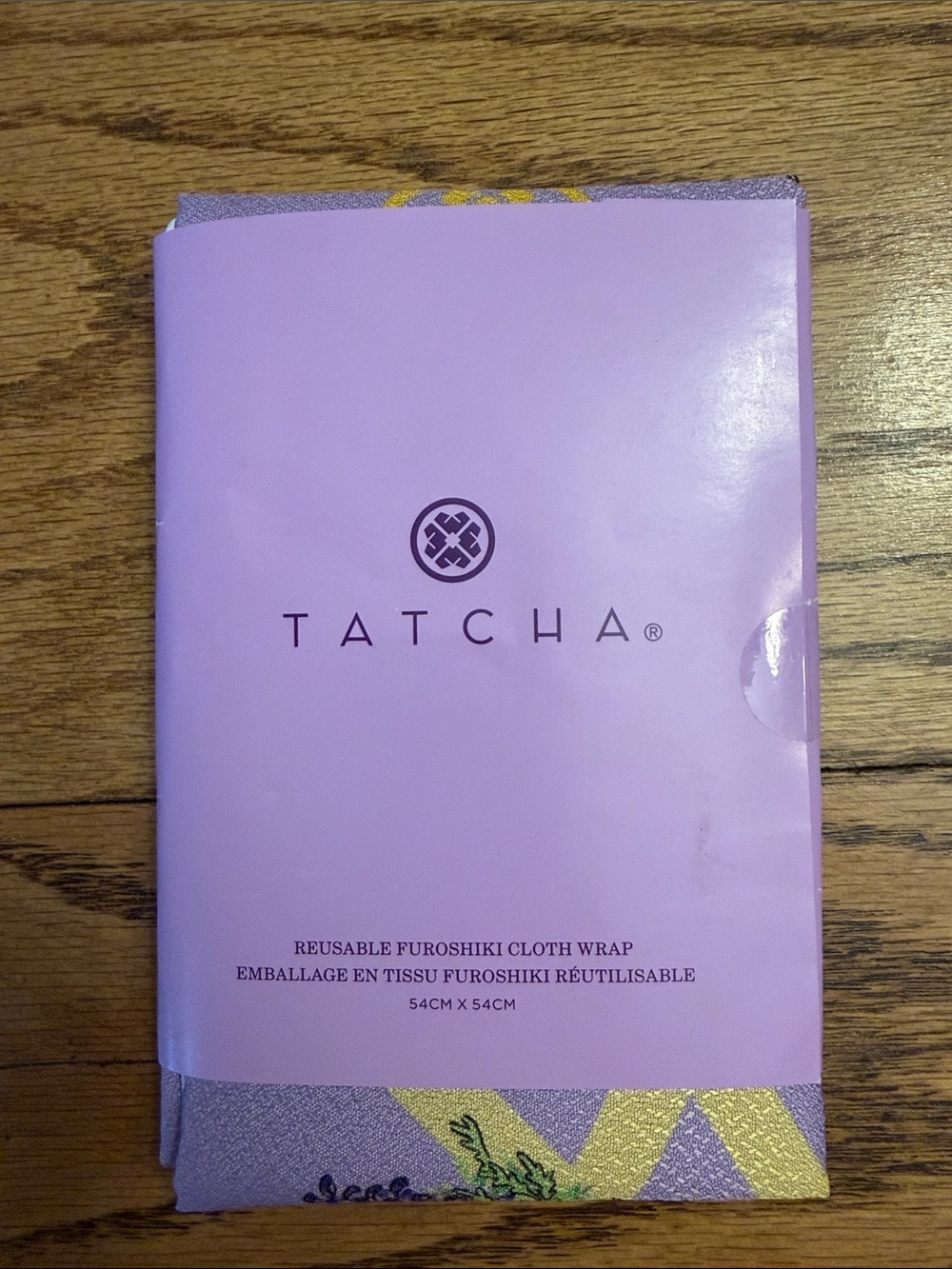 NWT - Tatcha Lavender Cloth Wrap with Gold Accents